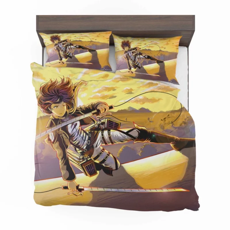 Mikasa Ackerman Sword of Justice Anime Bedding Set 1