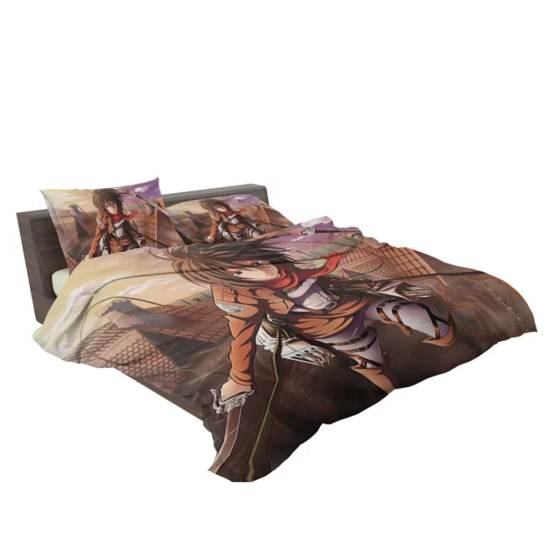 Mikasa Ackerman Titan Huntress Anime Bedding Set 2