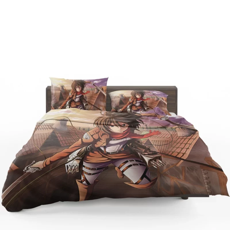 Mikasa Ackerman Titan Huntress Anime Bedding Set