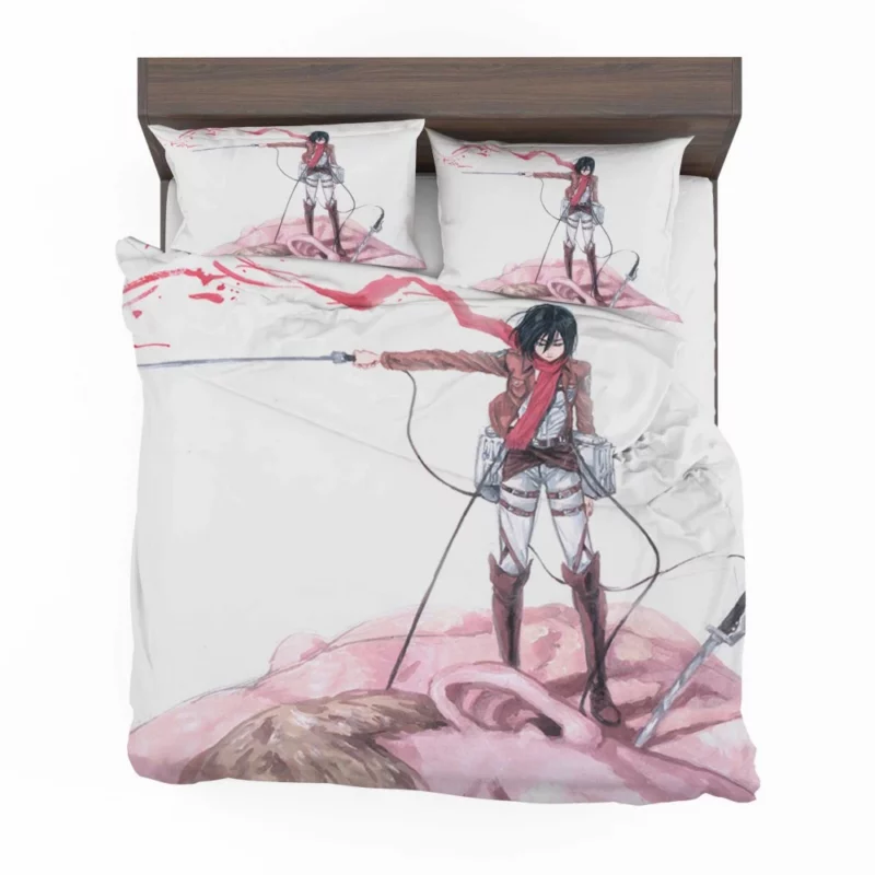 Mikasa Ackerman Titan Legacy Anime Bedding Set 1