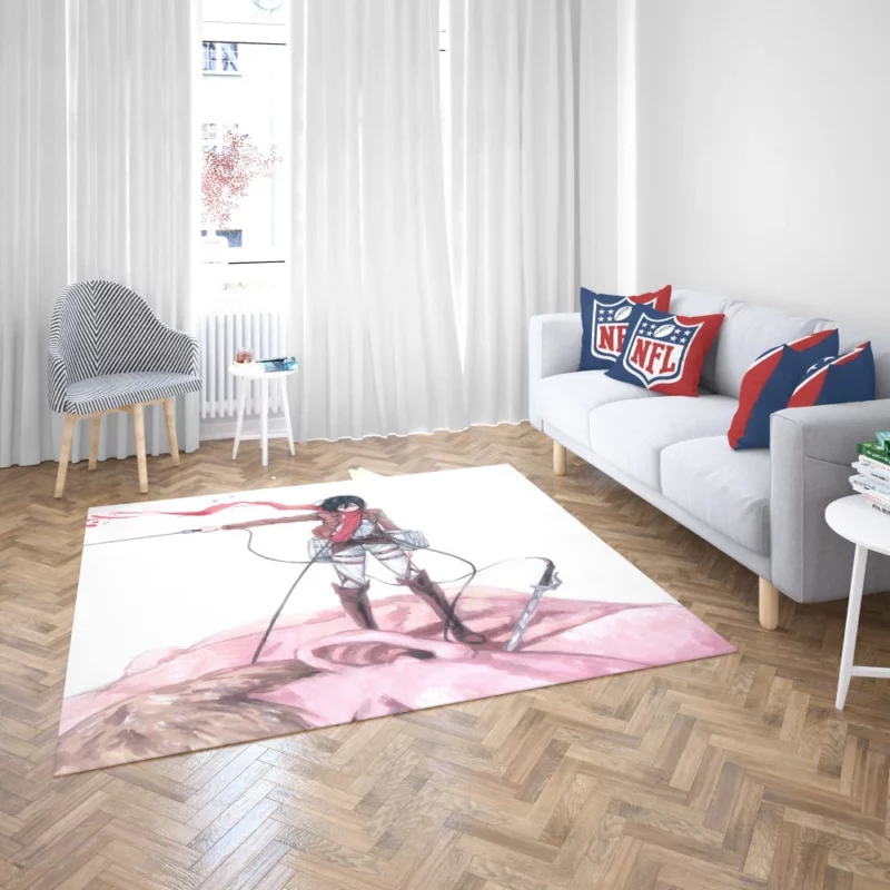 Mikasa Ackerman Titan Legacy Anime Rug 2