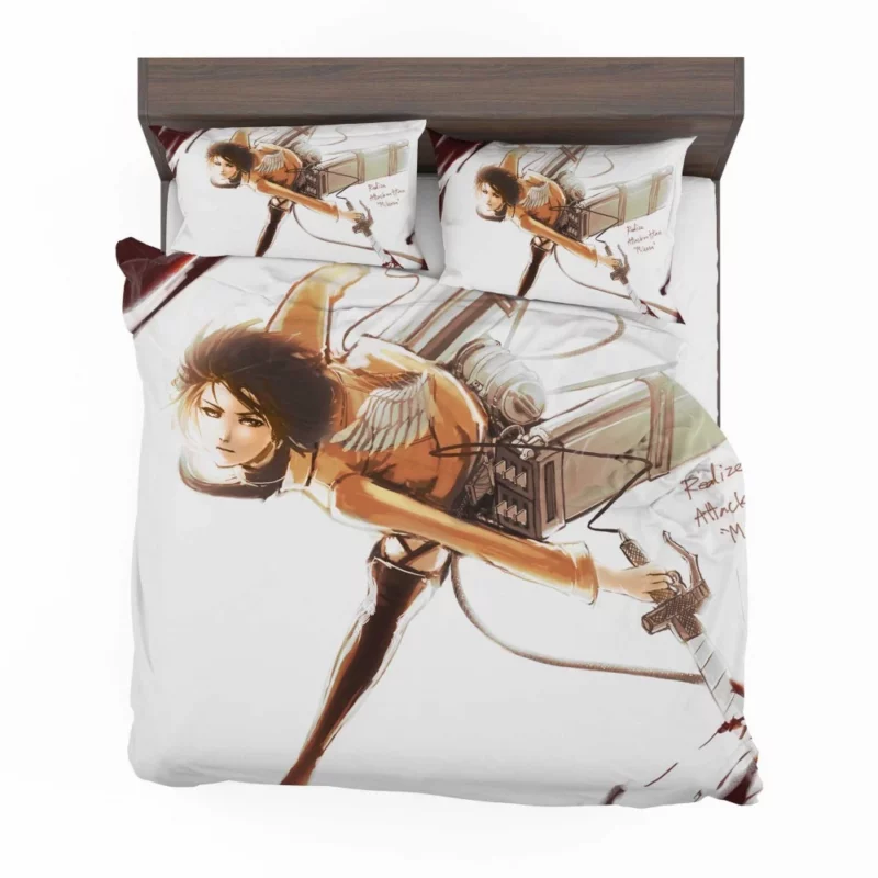 Mikasa Ackerman Titan Slayer Anime Bedding Set 1