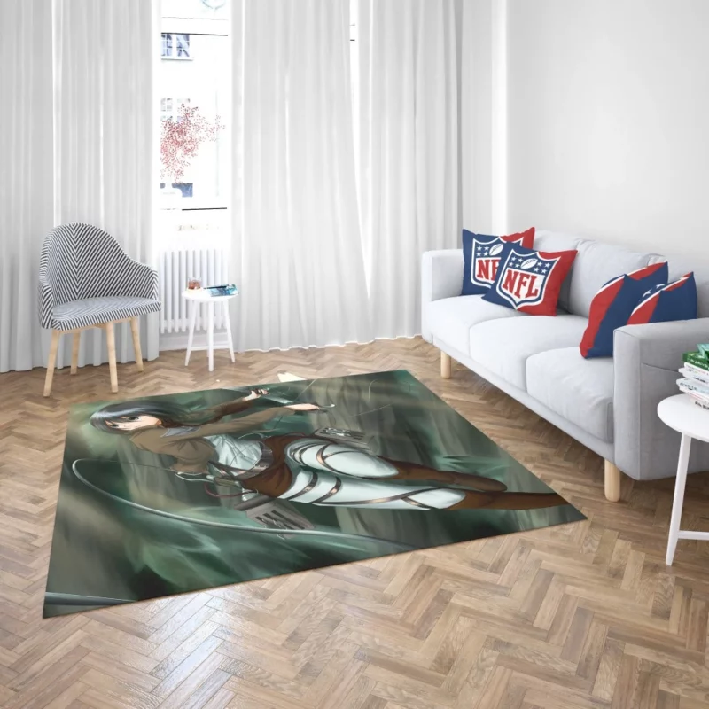 Mikasa Ackerman Titan Valor Anime Rug 2