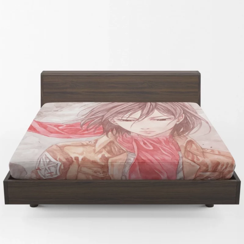 Mikasa Ackerman Ultimate Battle Anime Fitted Sheet 1