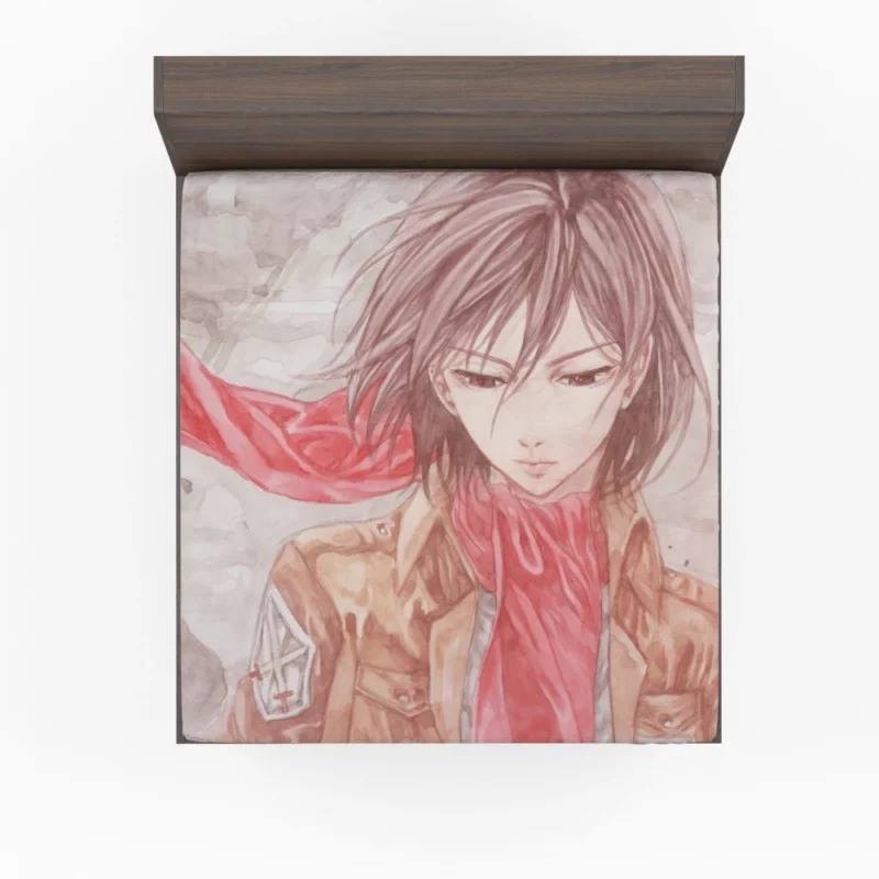 Mikasa Ackerman Ultimate Battle Anime Fitted Sheet