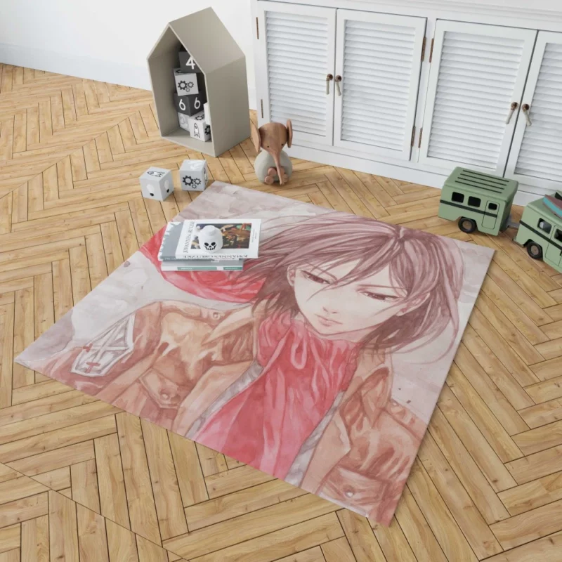 Mikasa Ackerman Ultimate Battle Anime Rug 1