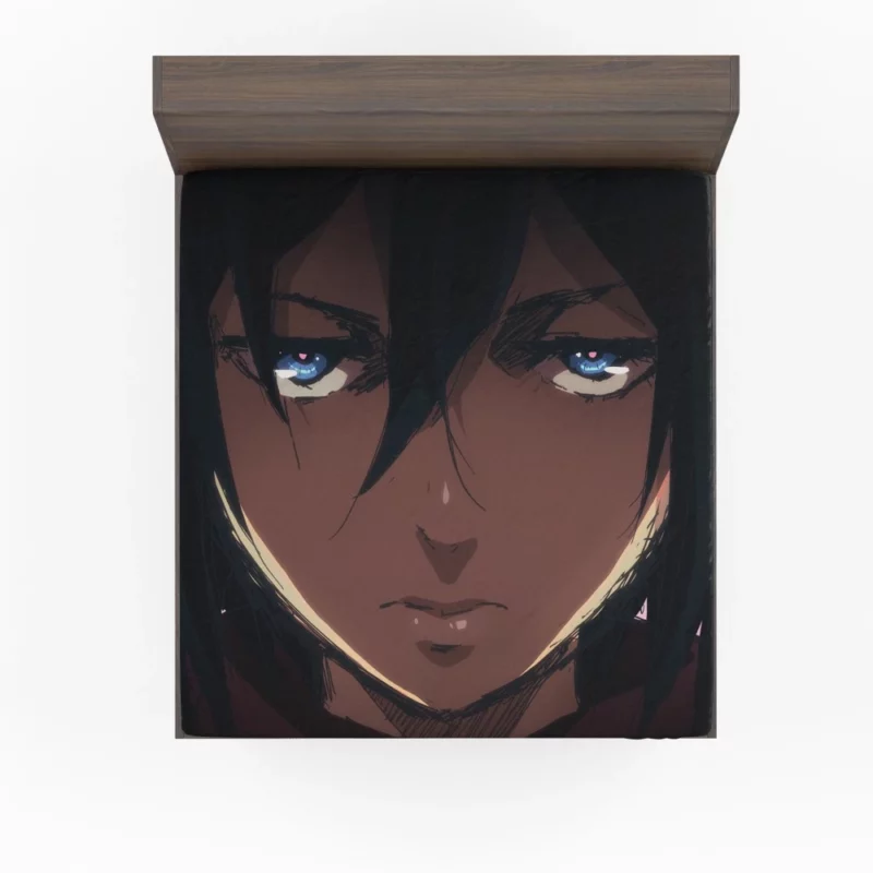 Mikasa Ackerman Unbreakable Will Anime Fitted Sheet