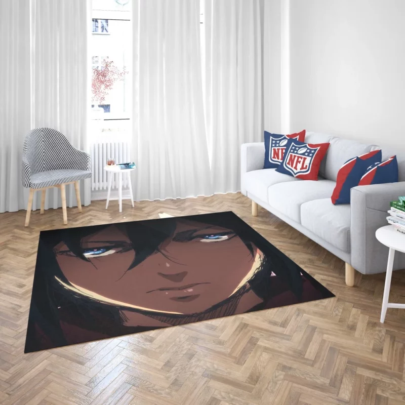 Mikasa Ackerman Unbreakable Will Anime Rug 2