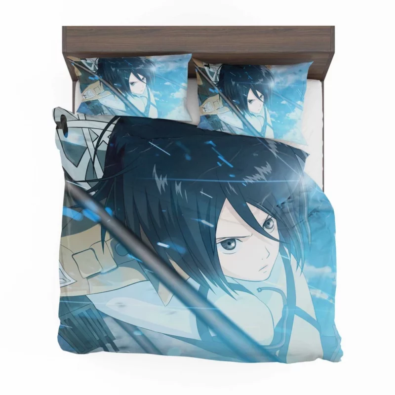 Mikasa Ackerman Unstoppable Force Anime Bedding Set 1