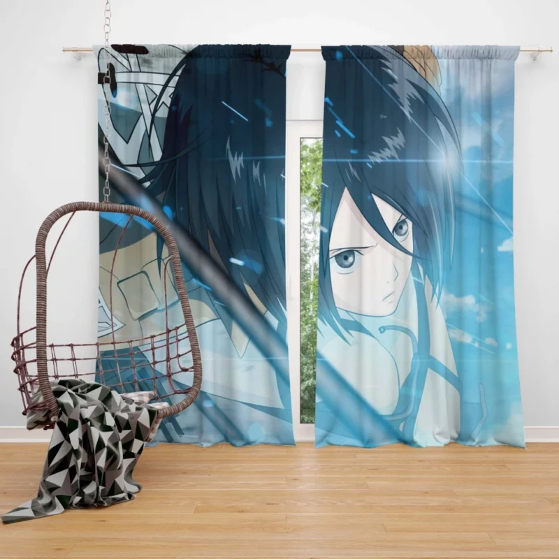 Mikasa Ackerman Unstoppable Force Anime Curtain