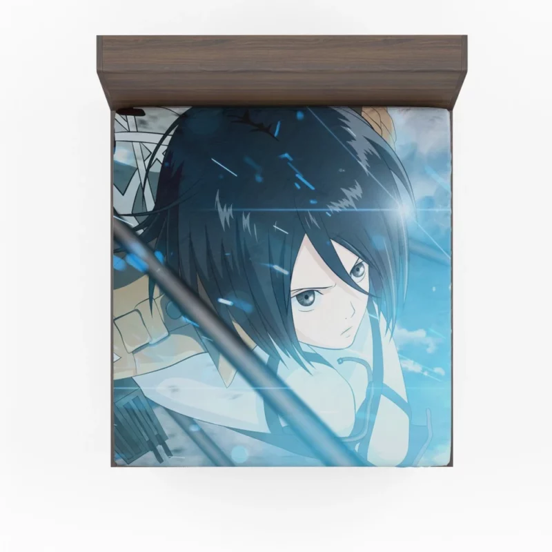 Mikasa Ackerman Unstoppable Force Anime Fitted Sheet