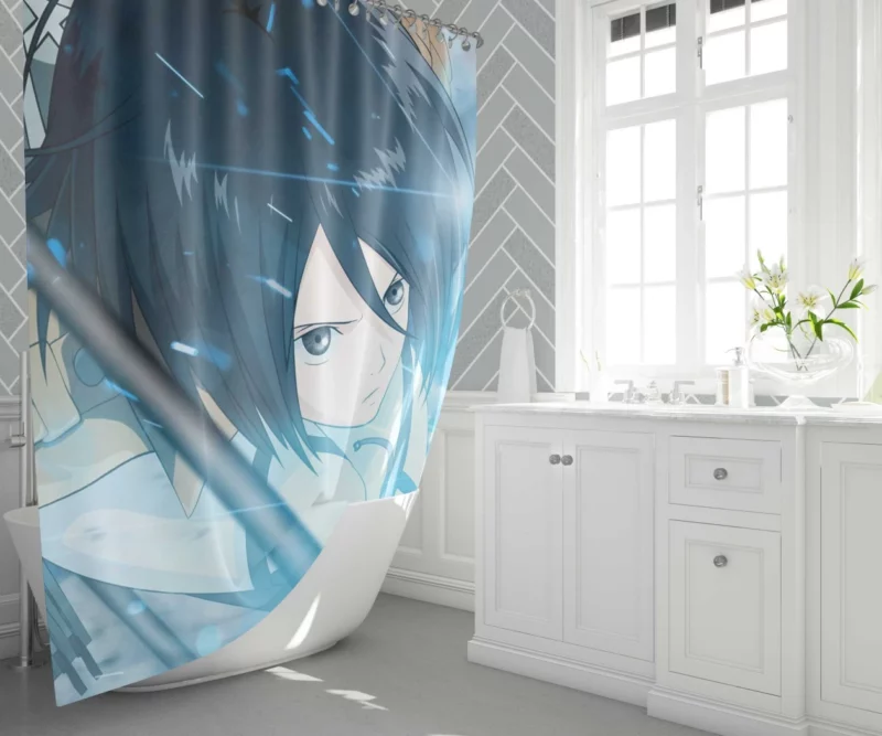 Mikasa Ackerman Unstoppable Force Anime Shower Curtain 1