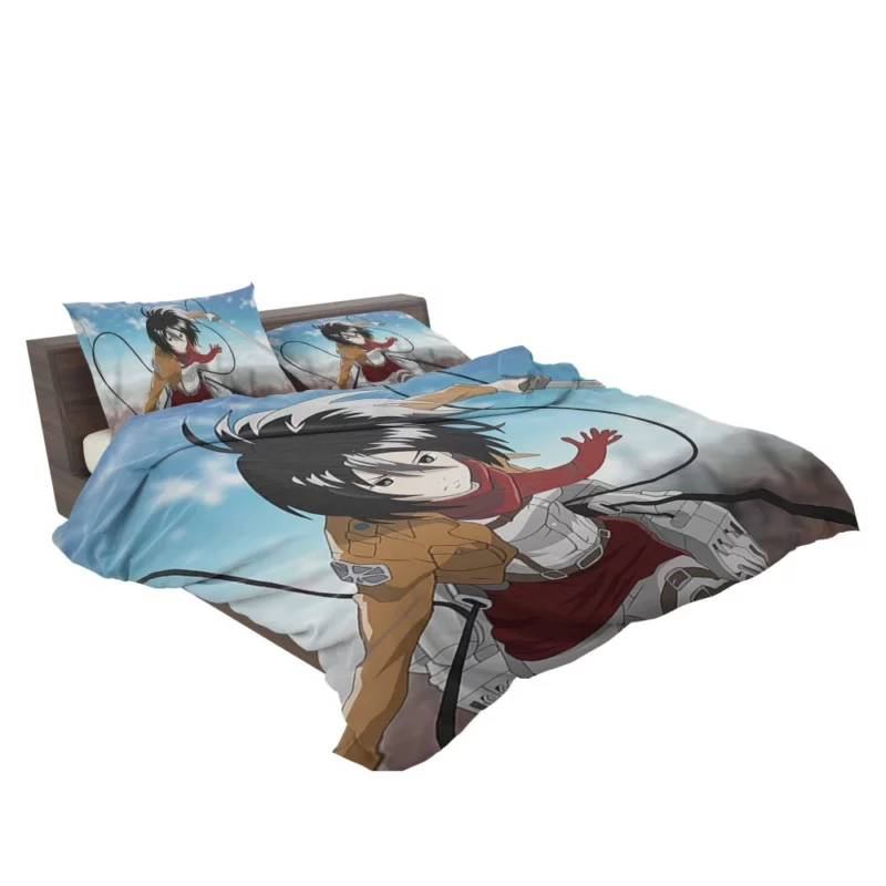 Mikasa Ackerman Unstoppable Spirit Anime Bedding Set 2