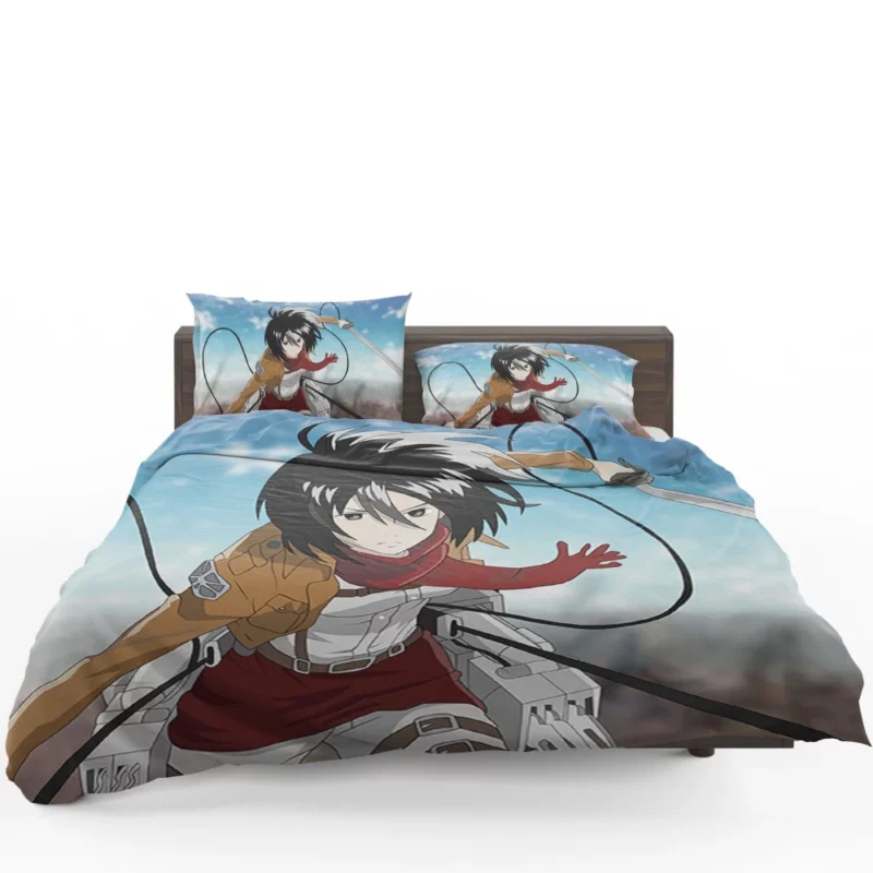 Mikasa Ackerman Unstoppable Spirit Anime Bedding Set