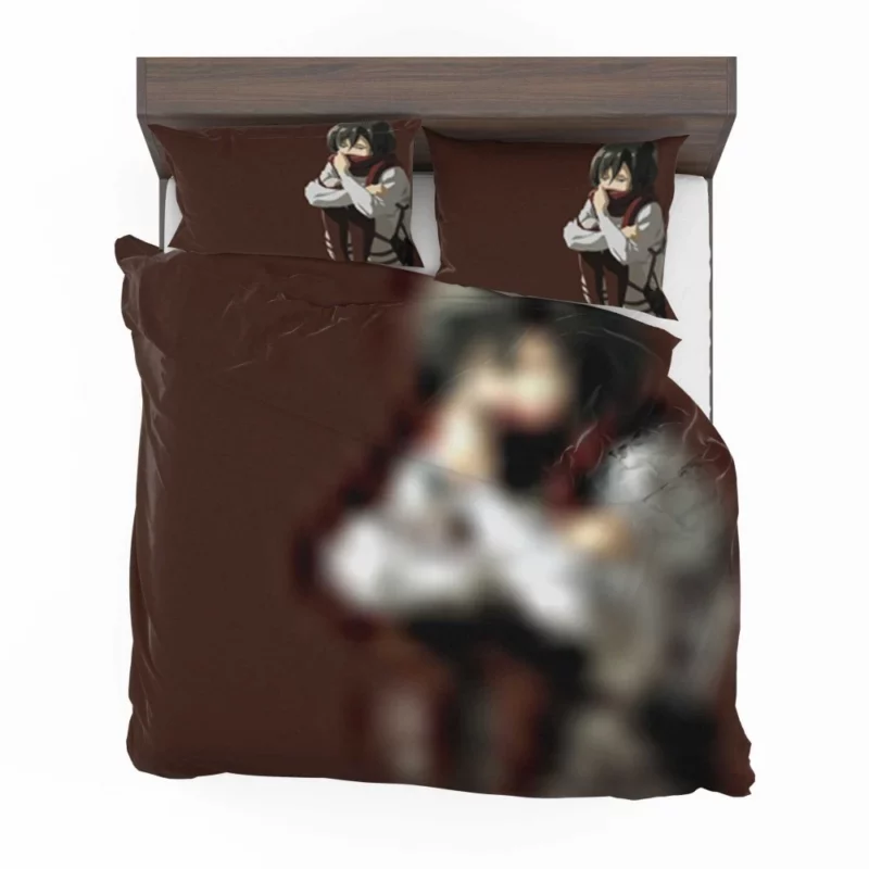 Mikasa Ackerman Unwavering Resolve Anime Bedding Set 1