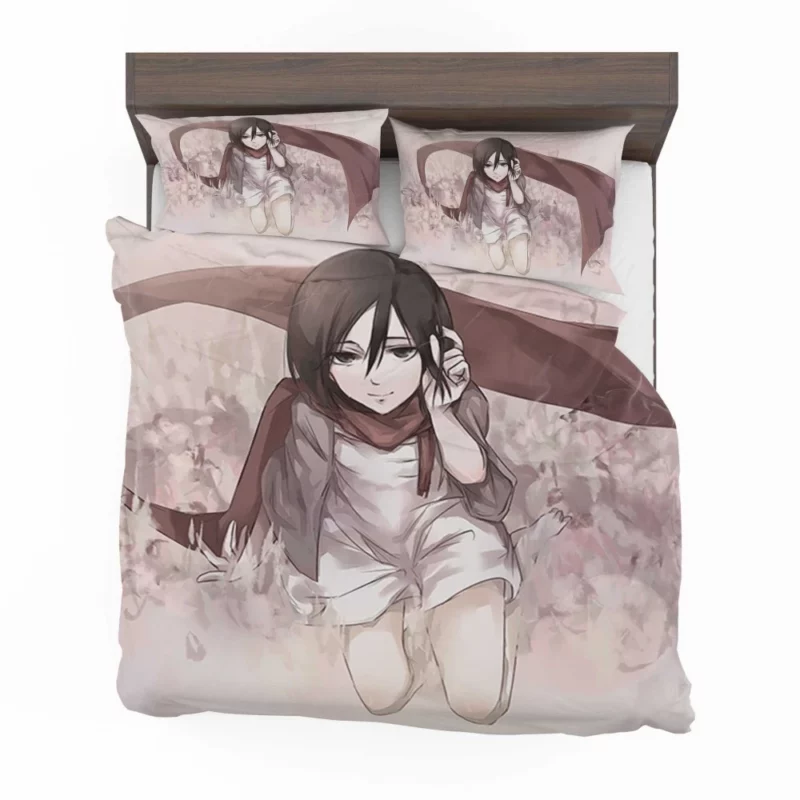 Mikasa Ackerman Unyielding Spirit Anime Bedding Set 1