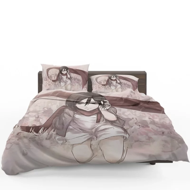 Mikasa Ackerman Unyielding Spirit Anime Bedding Set