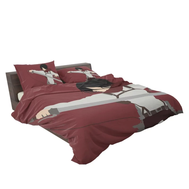 Mikasa Ackerman Unyielding Warrior Anime Bedding Set 2