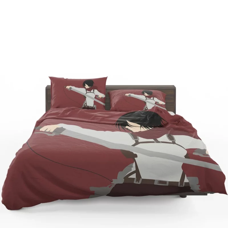 Mikasa Ackerman Unyielding Warrior Anime Bedding Set