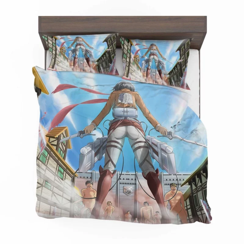 Mikasa Ackerman Warrior Resolve Anime Bedding Set 1