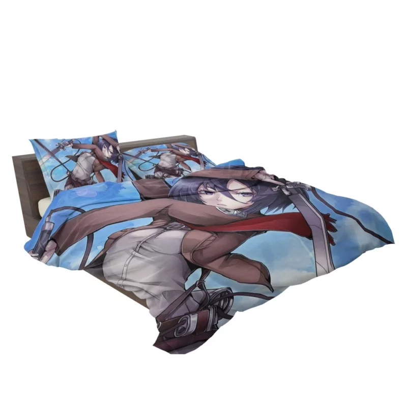 Mikasa Ackerman Will of Steel Anime Bedding Set 2