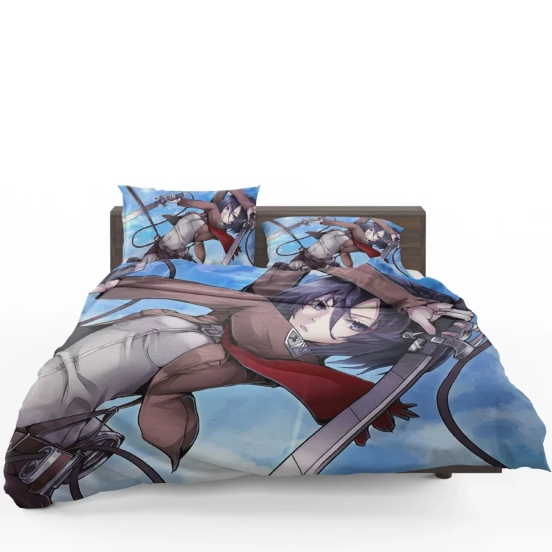 Mikasa Ackerman Will of Steel Anime Bedding Set