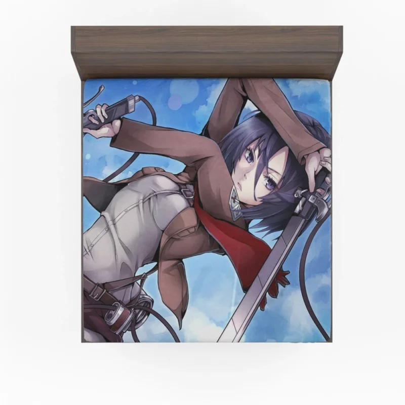 Mikasa Ackerman Will of Steel Anime Fitted Sheet