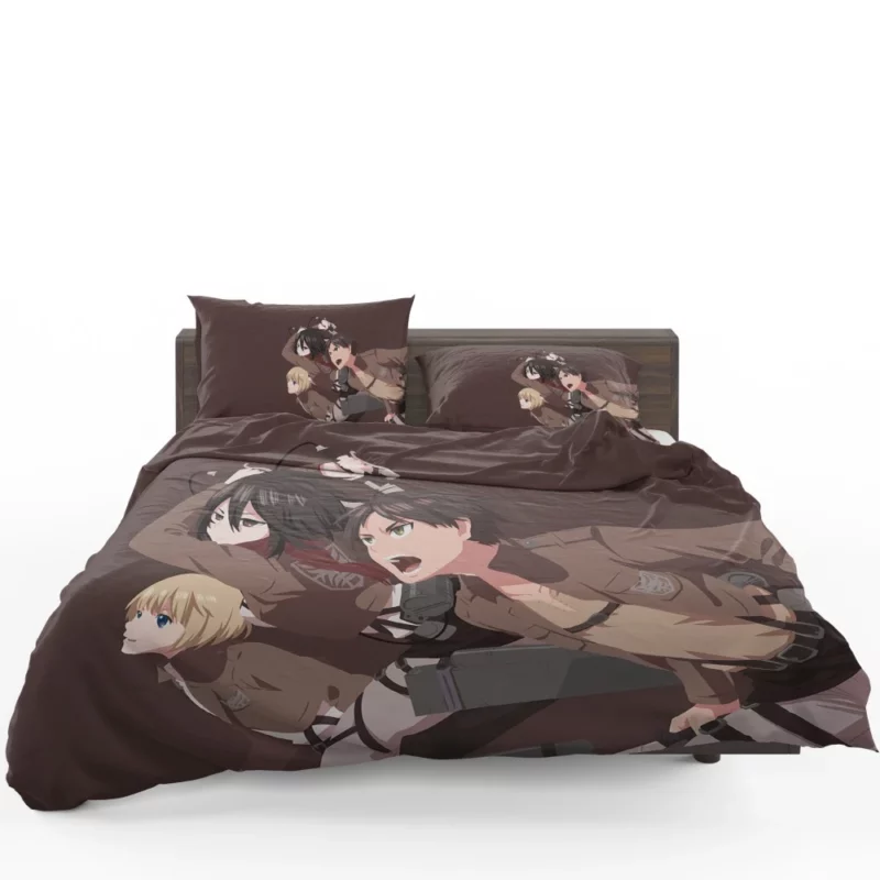 Mikasa Armin Eren Alliance Unveiled Anime Bedding Set