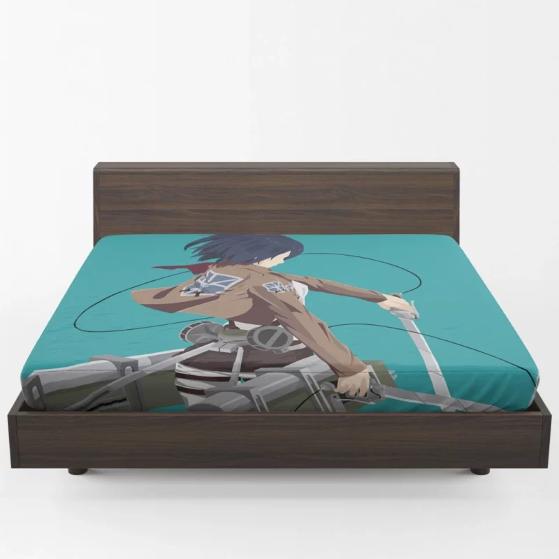 Mikasa Blade of Freedom Anime Fitted Sheet 1