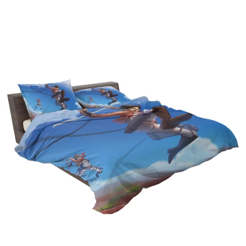 Mikasa and Eren Bonds Unbroken Anime Bedding Set 2