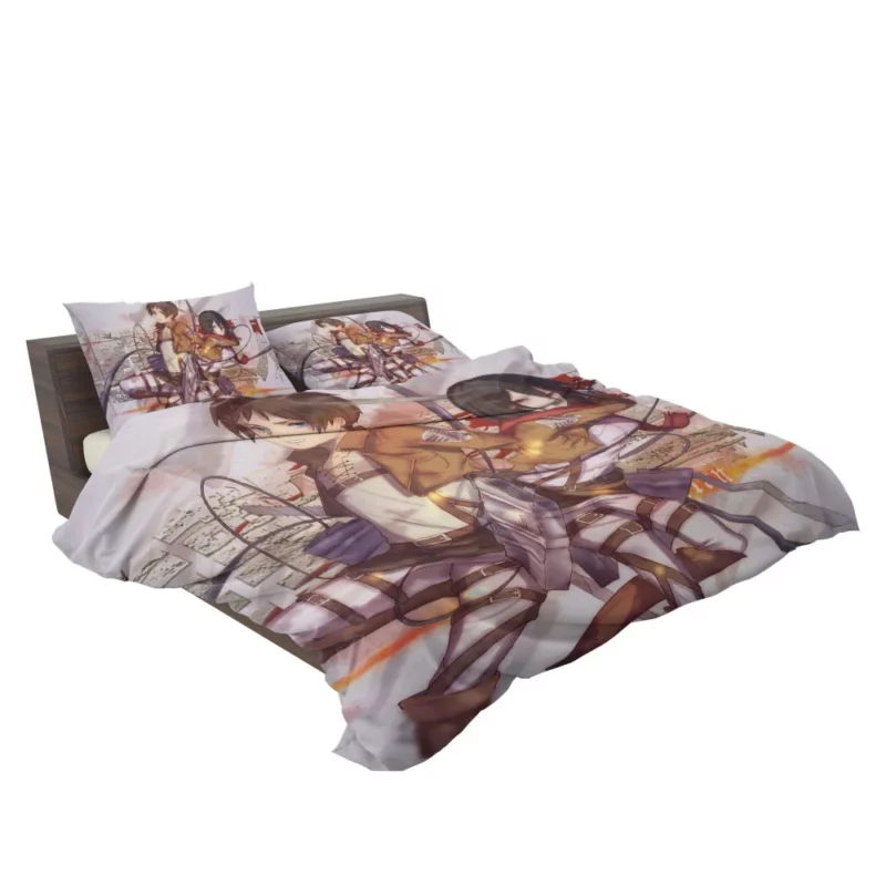 Mikasa and Eren Unbreakable Connection Anime Bedding Set 2