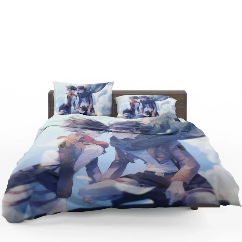 Mikasa and Levi Titan Slayers Anime Bedding Set