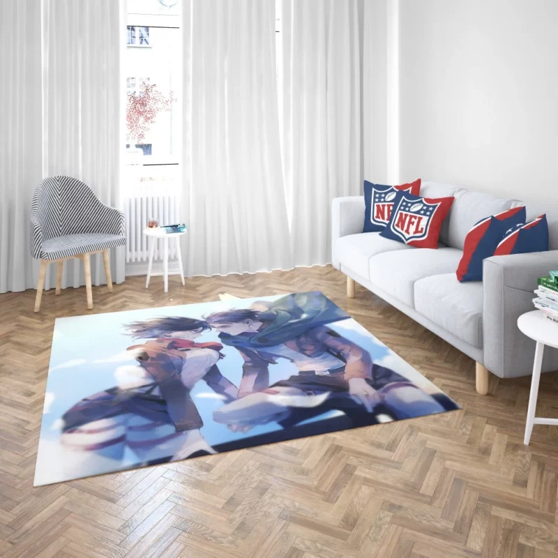 Mikasa and Levi Titan Slayers Anime Rug 2