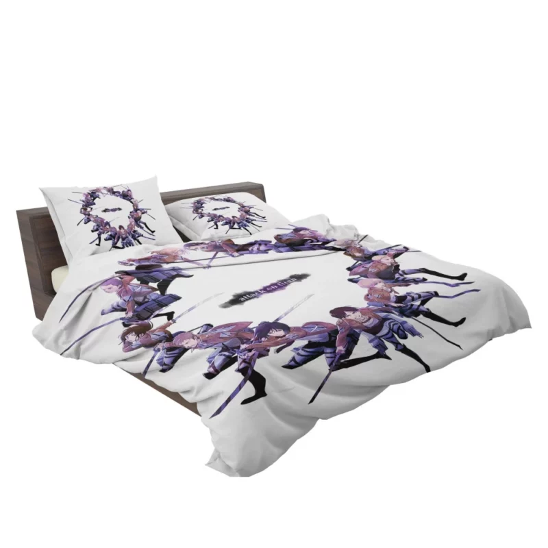 Mikasa and Squad Epic Battle Anime Bedding Set 2