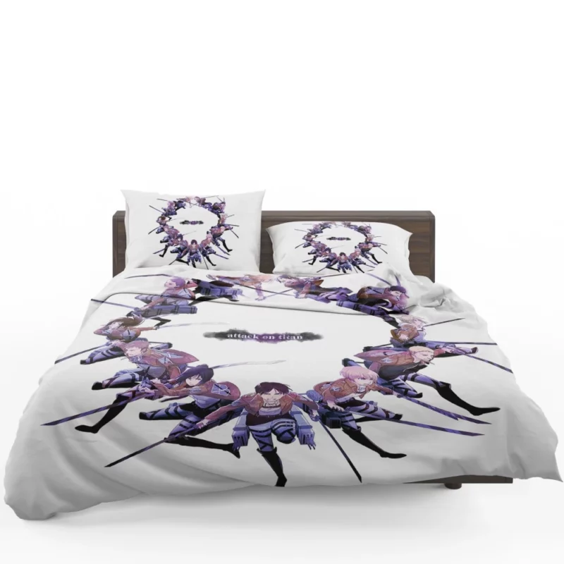 Mikasa and Squad Epic Battle Anime Bedding Set