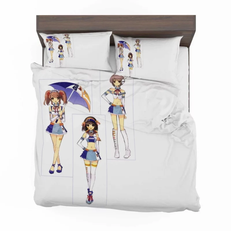 Mikuru Haruhi and Yuki Dynamic Trio Anime Bedding Set 1