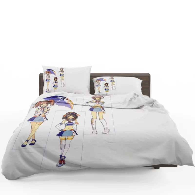 Mikuru Haruhi and Yuki Dynamic Trio Anime Bedding Set