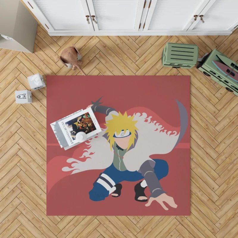 Minato Namikaze A Hero Remembered Anime Rug