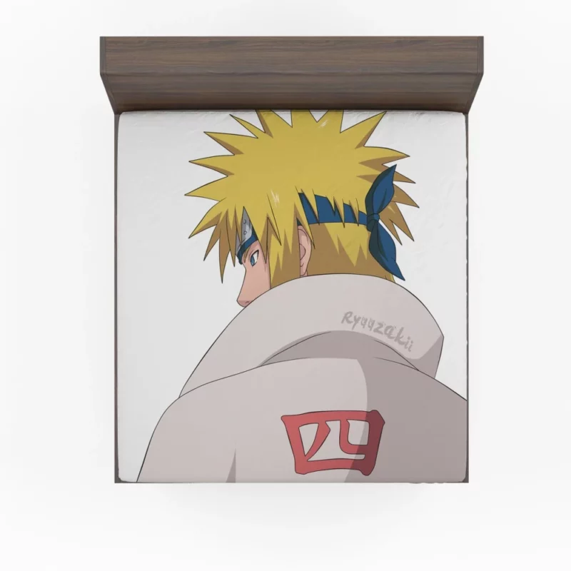 Minato Namikaze Guiding Light of Naruto Anime Fitted Sheet