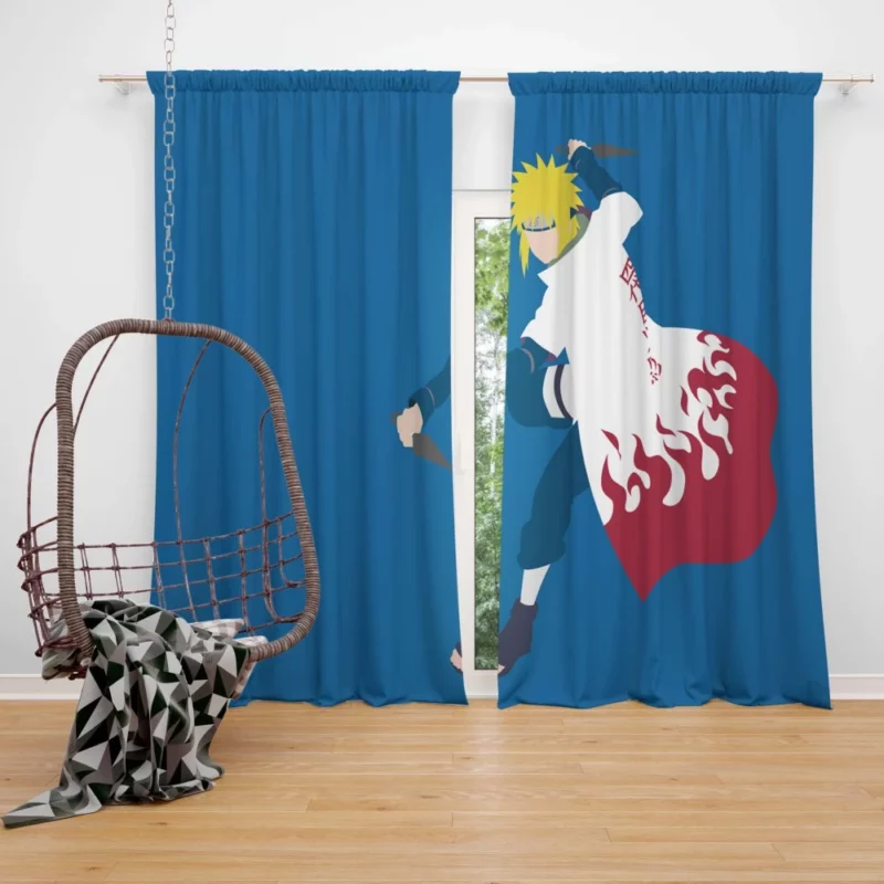 Minato Namikaze Hokage of Hidden Leaf Anime Curtain