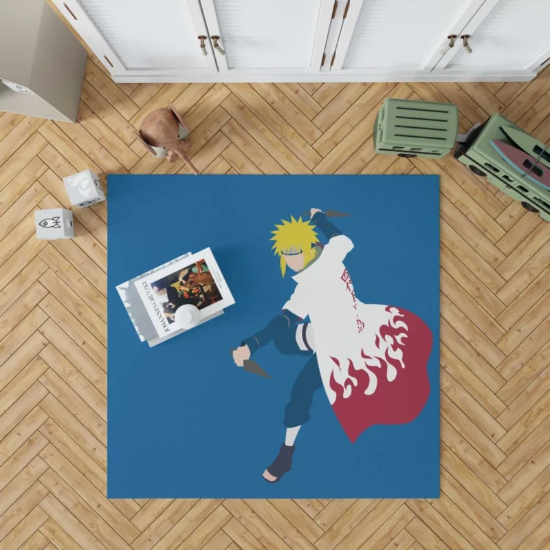 Minato Namikaze Hokage of Hidden Leaf Anime Rug