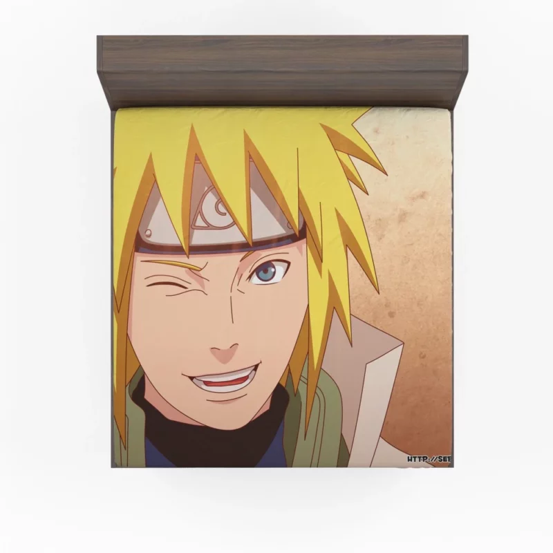 Minato Namikaze Legacy in Naruto Anime Fitted Sheet