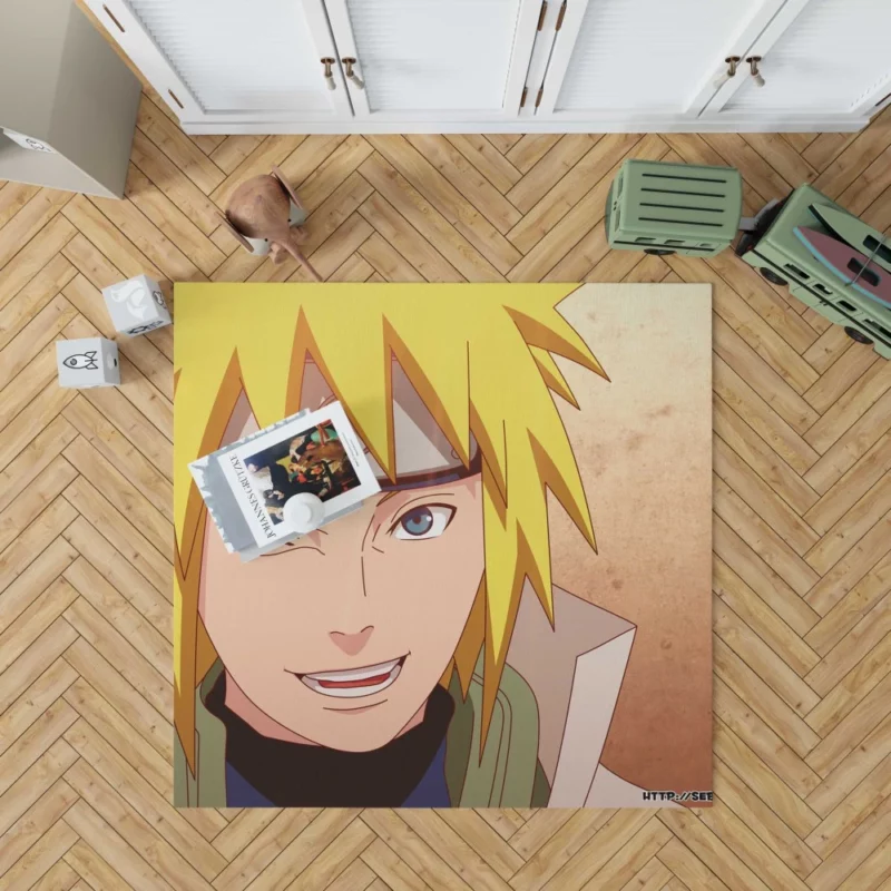 Minato Namikaze Legacy in Naruto Anime Rug