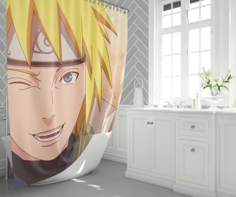 Minato Namikaze Legacy in Naruto Anime Shower Curtain 1