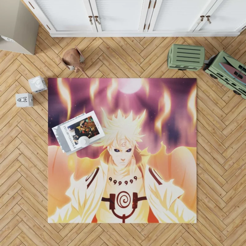 Minato Namikaze Master of Sealing Jutsu Anime Rug