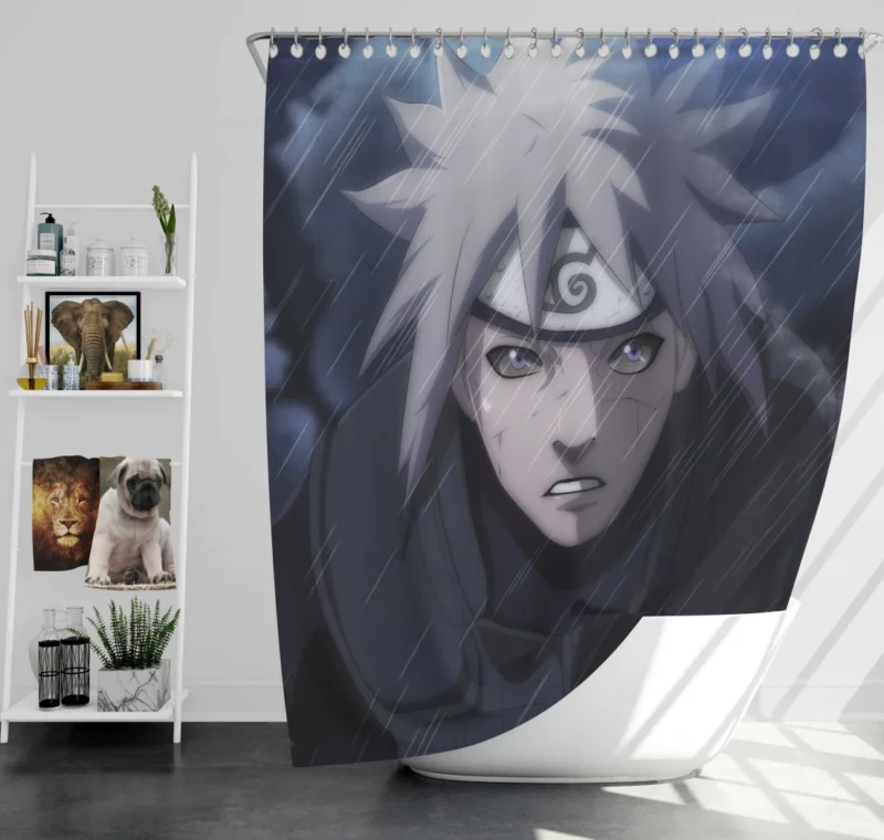 Minato Namikaze Naruto Yellow Flash Anime Shower Curtain