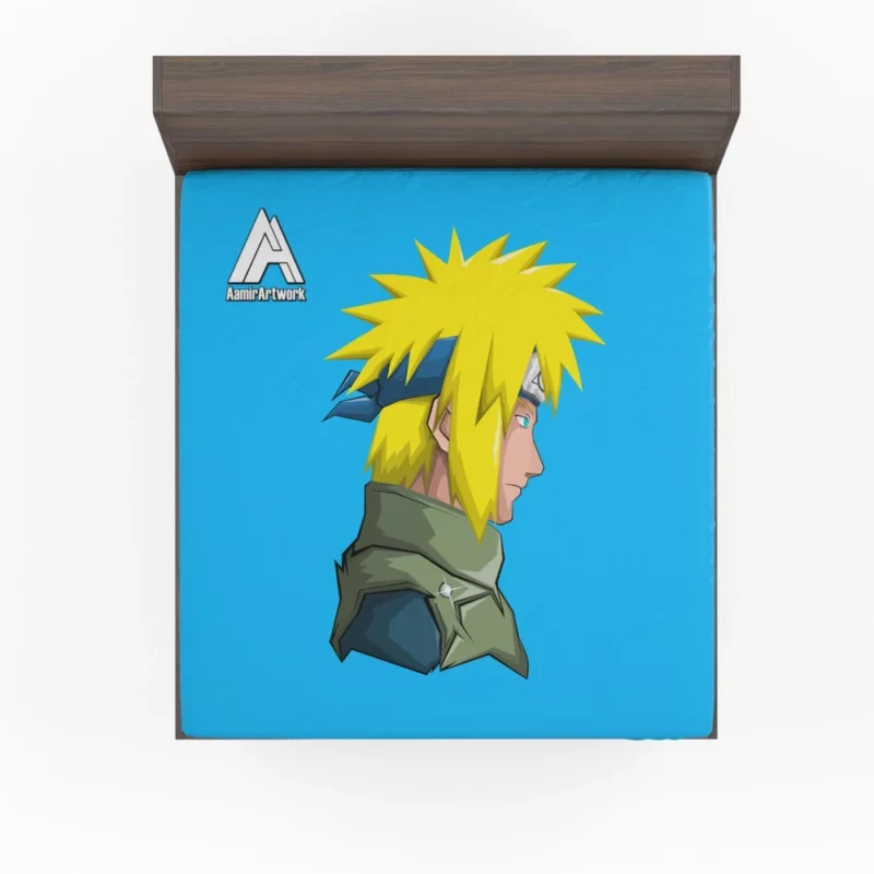 Minato Namikaze Shaping Naruto Destiny Anime Fitted Sheet