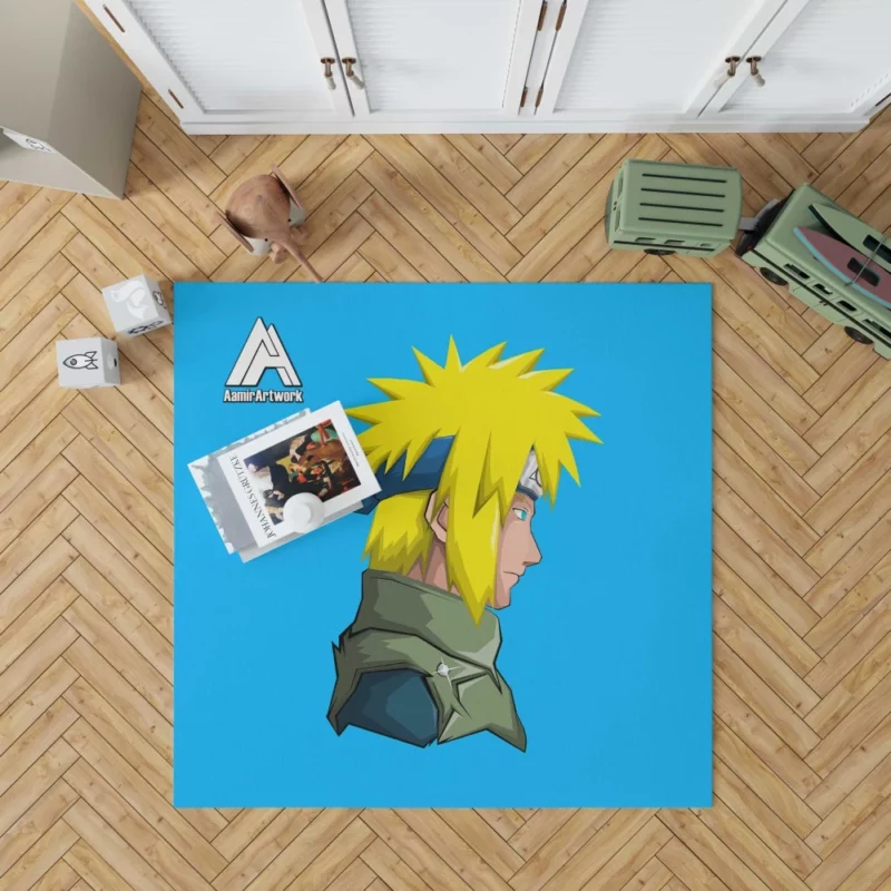 Minato Namikaze Shaping Naruto Destiny Anime Rug