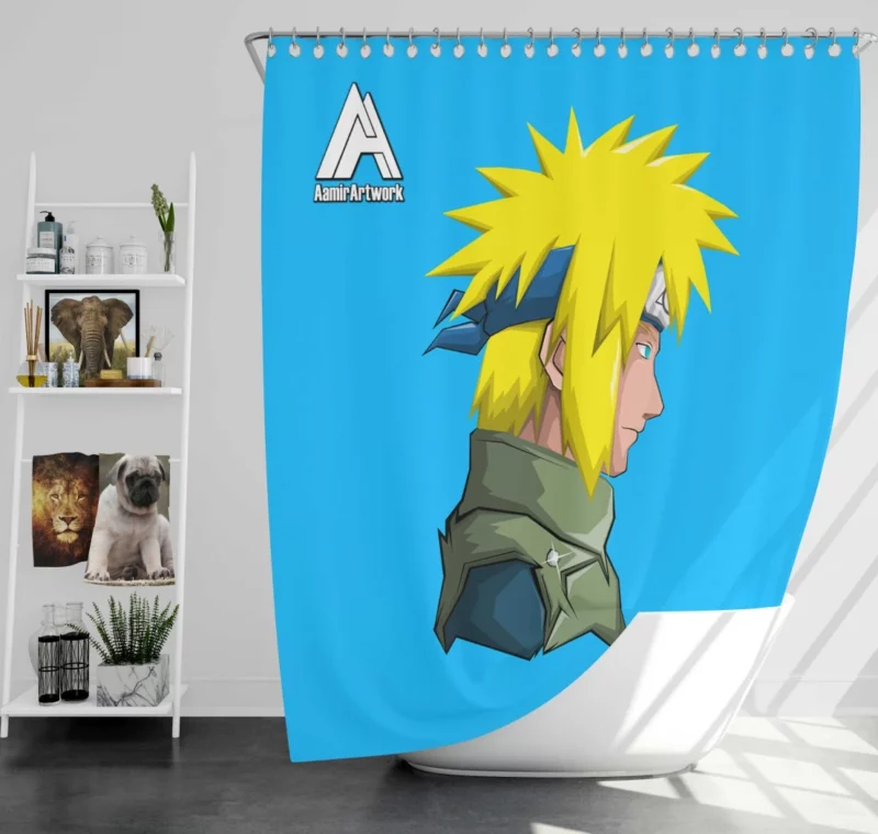 Minato Namikaze Shaping Naruto Destiny Anime Shower Curtain