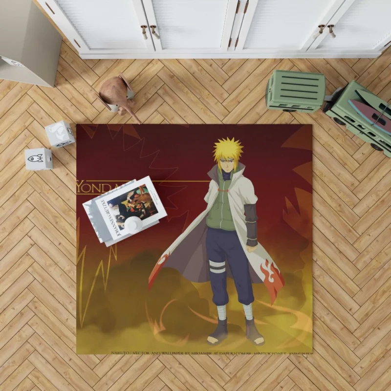 Minato Namikaze The Fourth Hokage Anime Rug